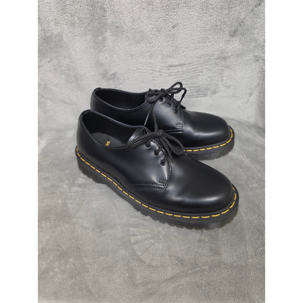 Dr. Martens 1461 Bex Smooth Leather Platform Shoes Black 21084 Mens 9 Womens 10